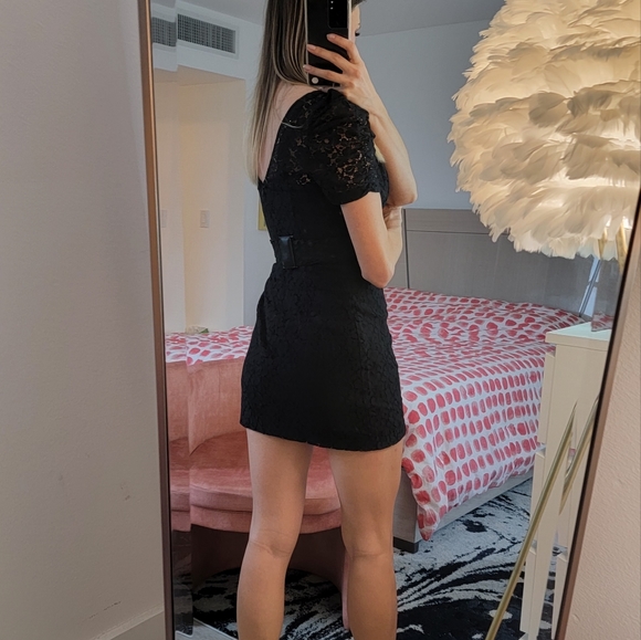 Guess Embellished Mini Black Dress - Picture 4 of 7